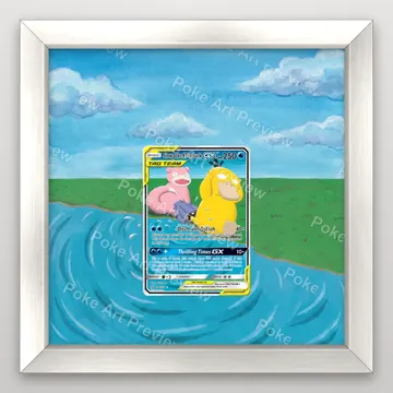 Slowpoke Psyduck GX 35/236 Unified Minds set 2 Pokemon TCG extension art collector display view 5