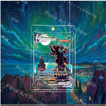 Umbreon VMAX Moonbreon 215/203 PSA Evolving Skies Pokemon TCG extension art collector display view 7
