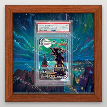 Umbreon VMAX Moonbreon Evolving Skies Pokemon TCG extension art collector display view 2