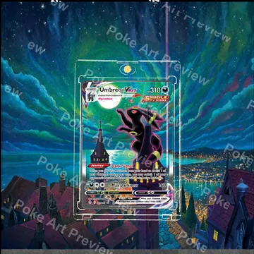 Umbreon VMAX Moonbreon Evolving Skies Pokemon TCG extension art collector display view 7